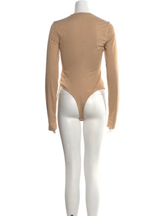 Khaite Mock Neck Long Sleeve Bodysuit