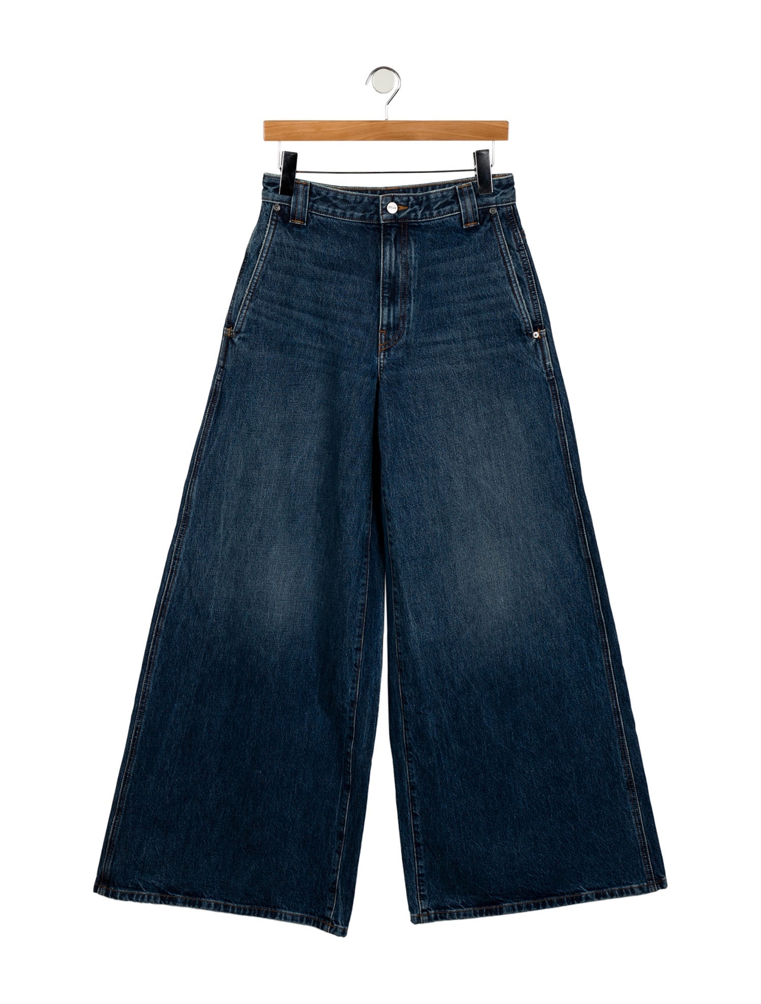 Khaite High-Rise Wide Leg Jeans