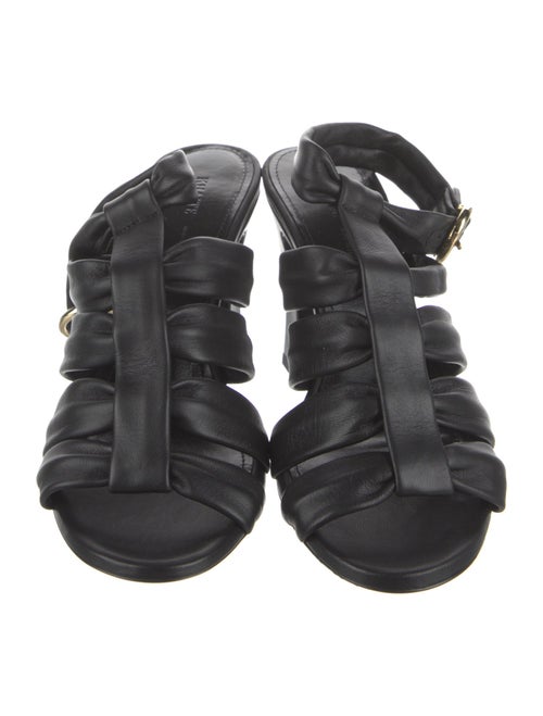 Khaite Leather Slingback Sandals