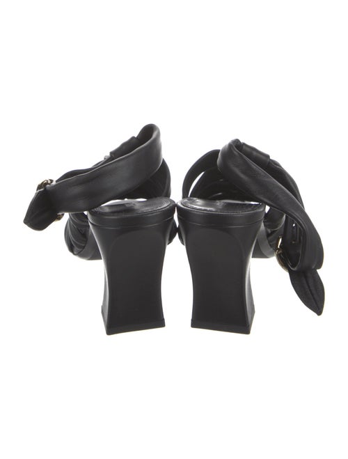 Khaite Leather Slingback Sandals