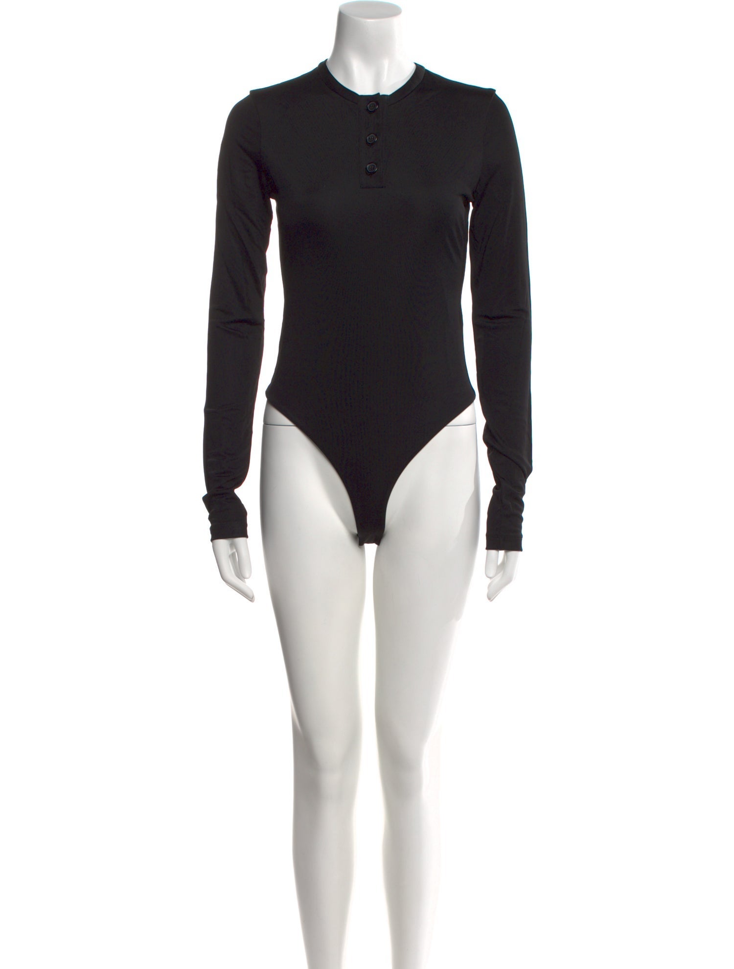 Khaite Mock Neck Long Sleeve Bodysuit