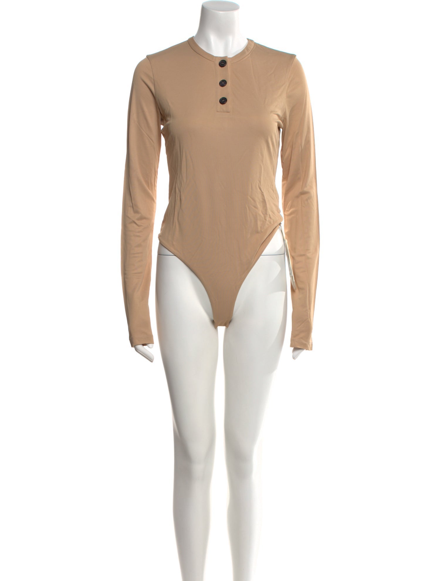Khaite Mock Neck Long Sleeve Bodysuit