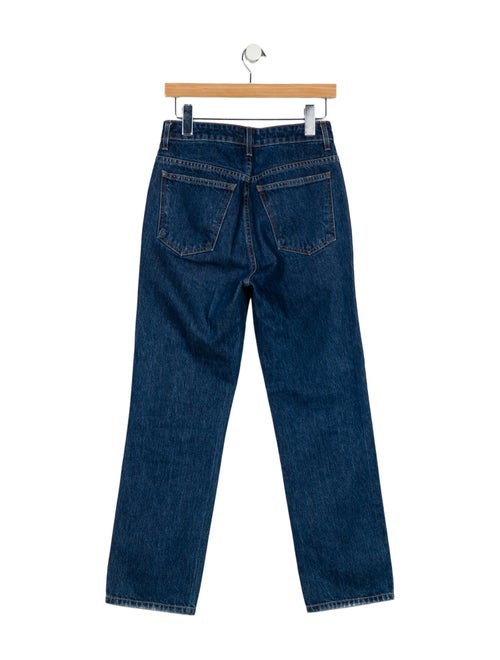Khaite High-Rise Straight Leg Jeans