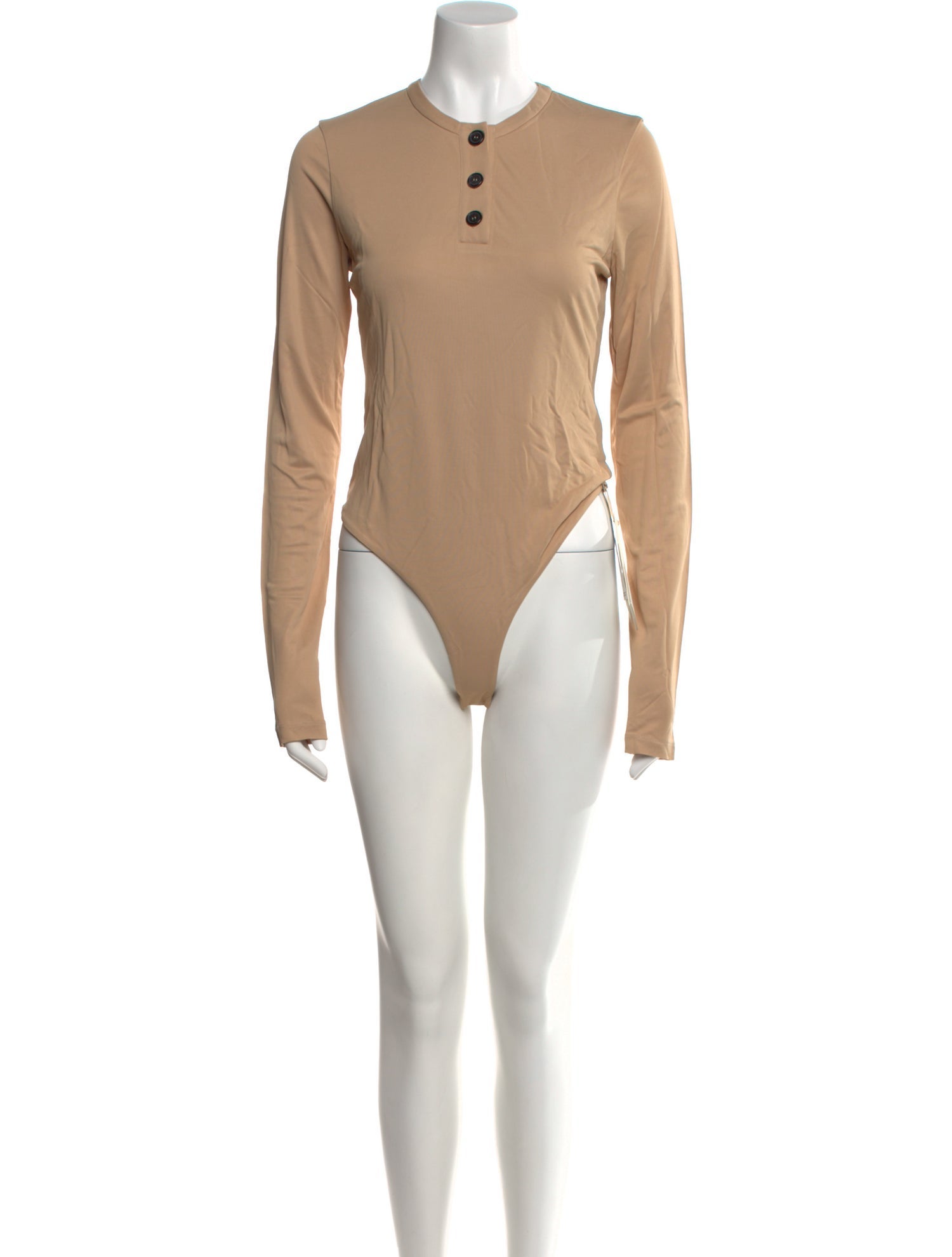 Khaite Mock Neck Long Sleeve Bodysuit
