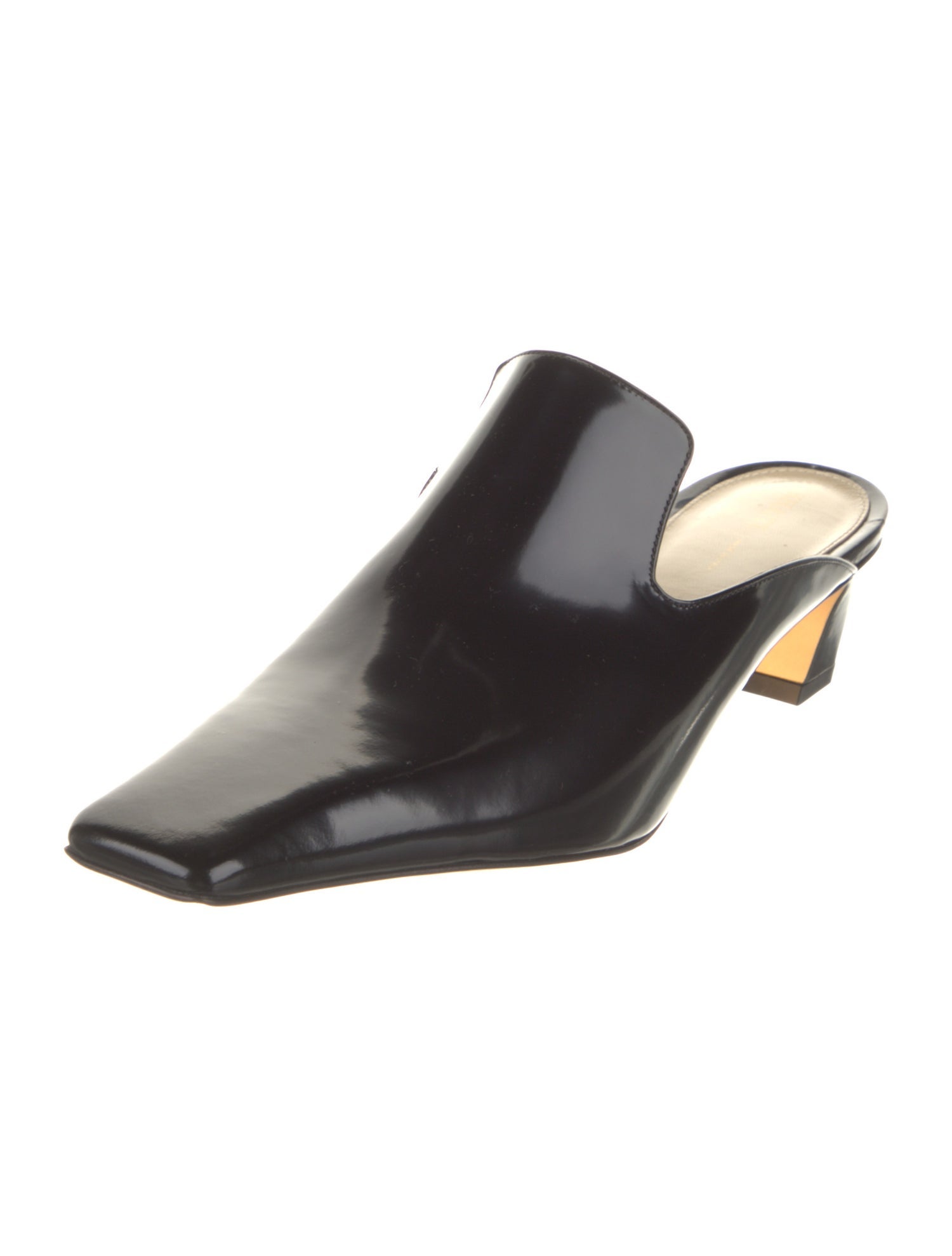 Khaite Patent Leather Mules