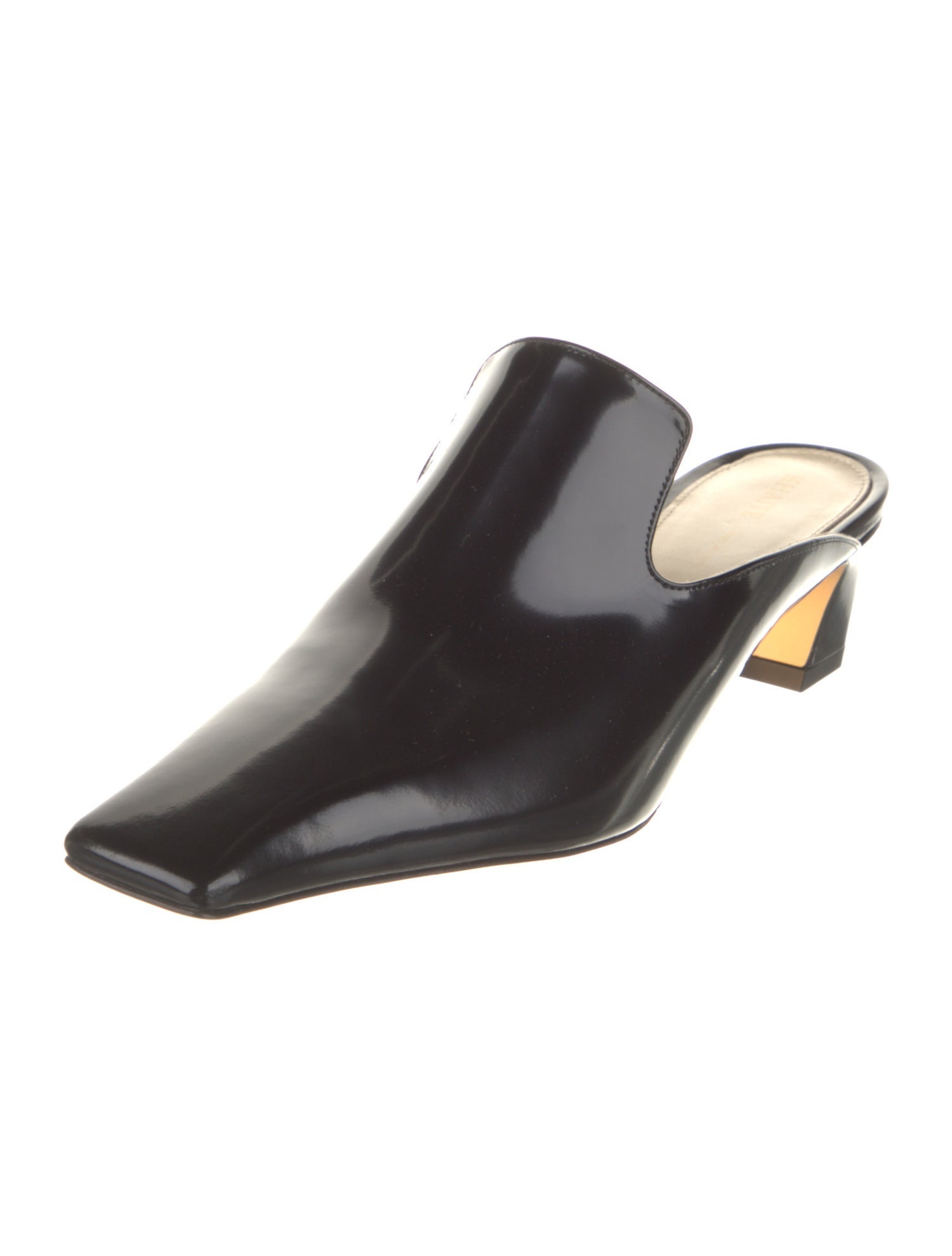 Khaite Patent Leather Mules
