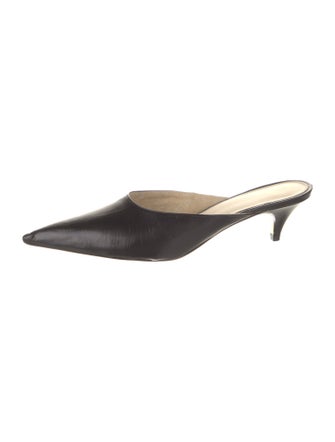 Khaite Leather Mules
