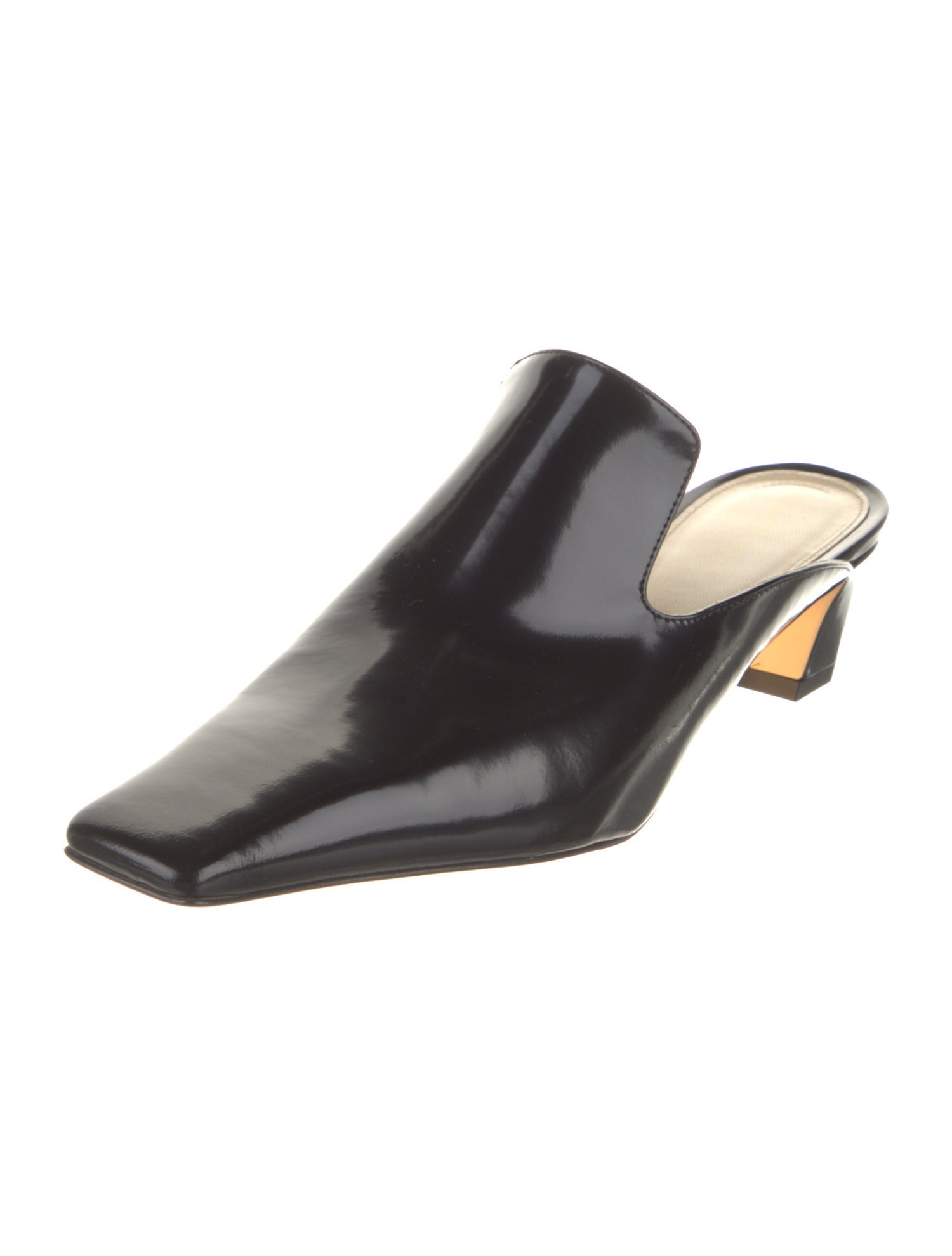 Khaite Patent Leather Mules