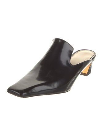 Khaite Patent Leather Mules