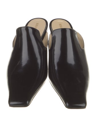 Khaite Patent Leather Mules