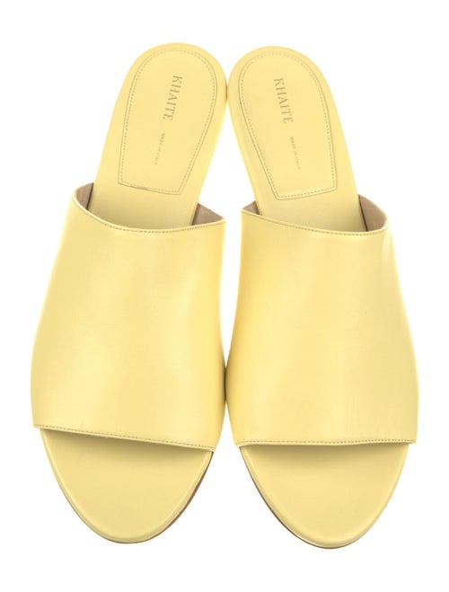 Khaite Leather Slides