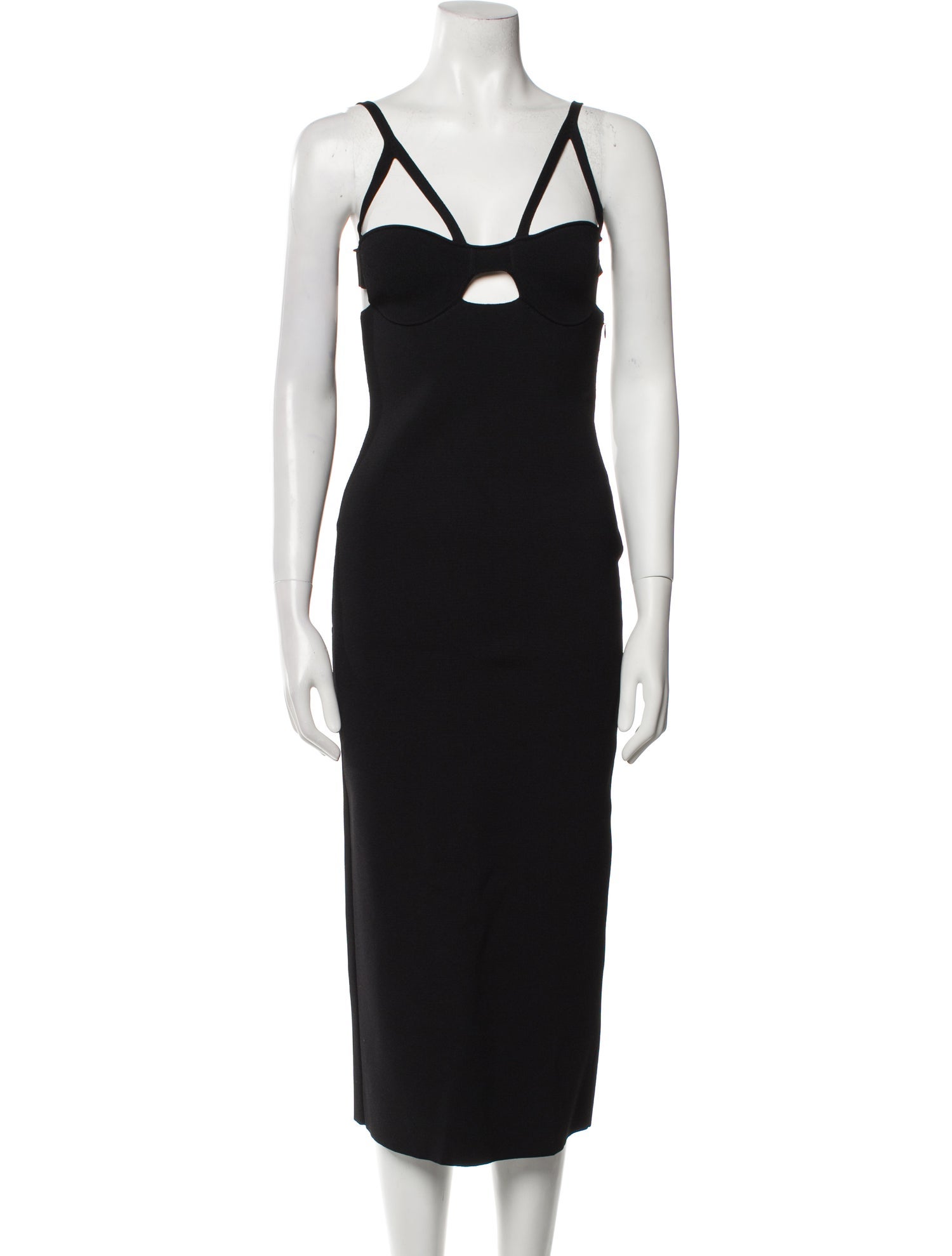 Khaite V-Neck Midi Length Dress