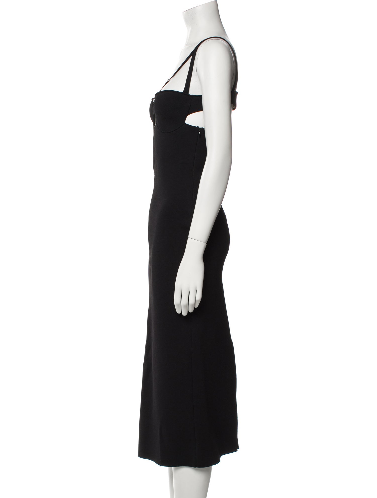 Khaite V-Neck Midi Length Dress