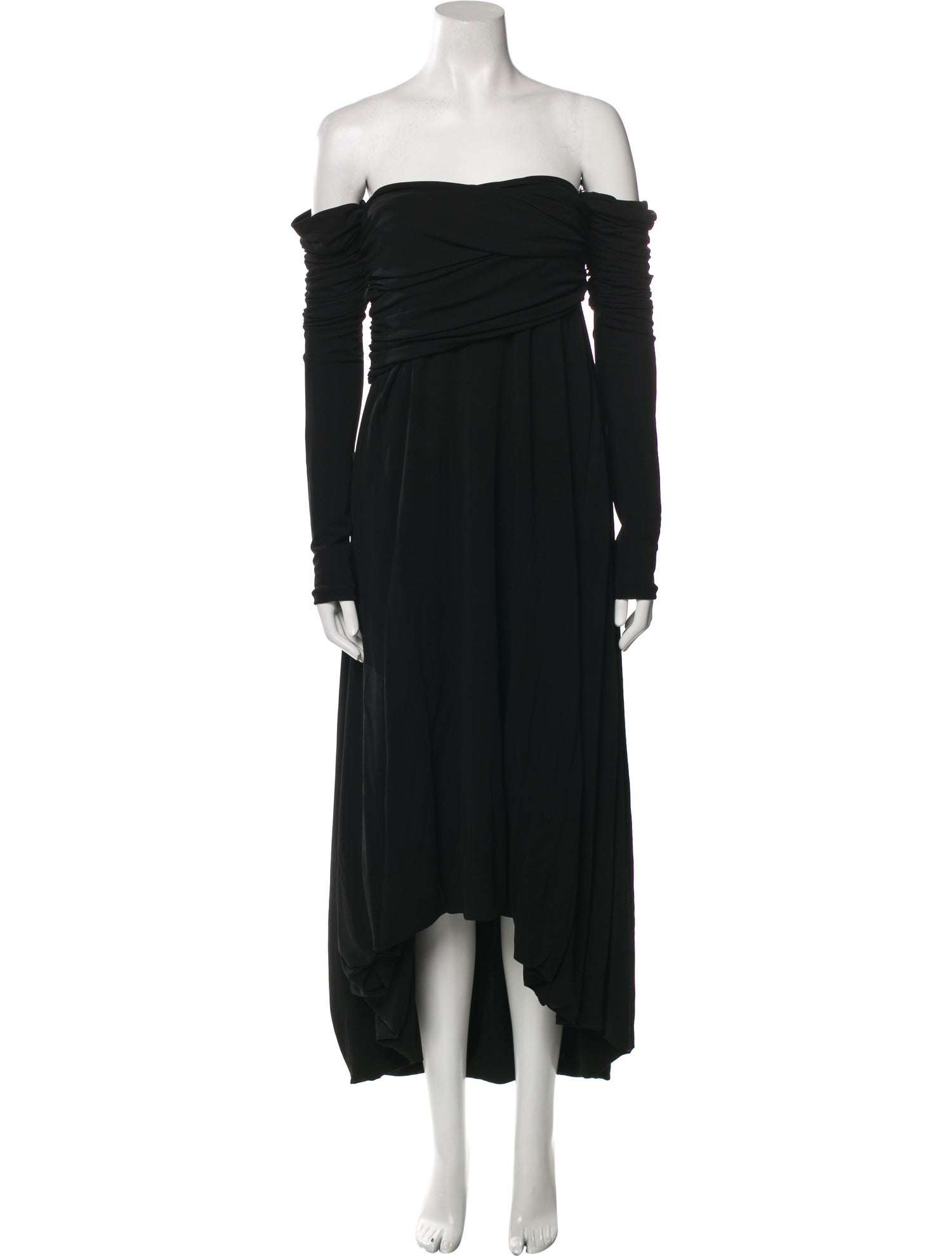 Khaite Off-The-Shoulder Long Dress