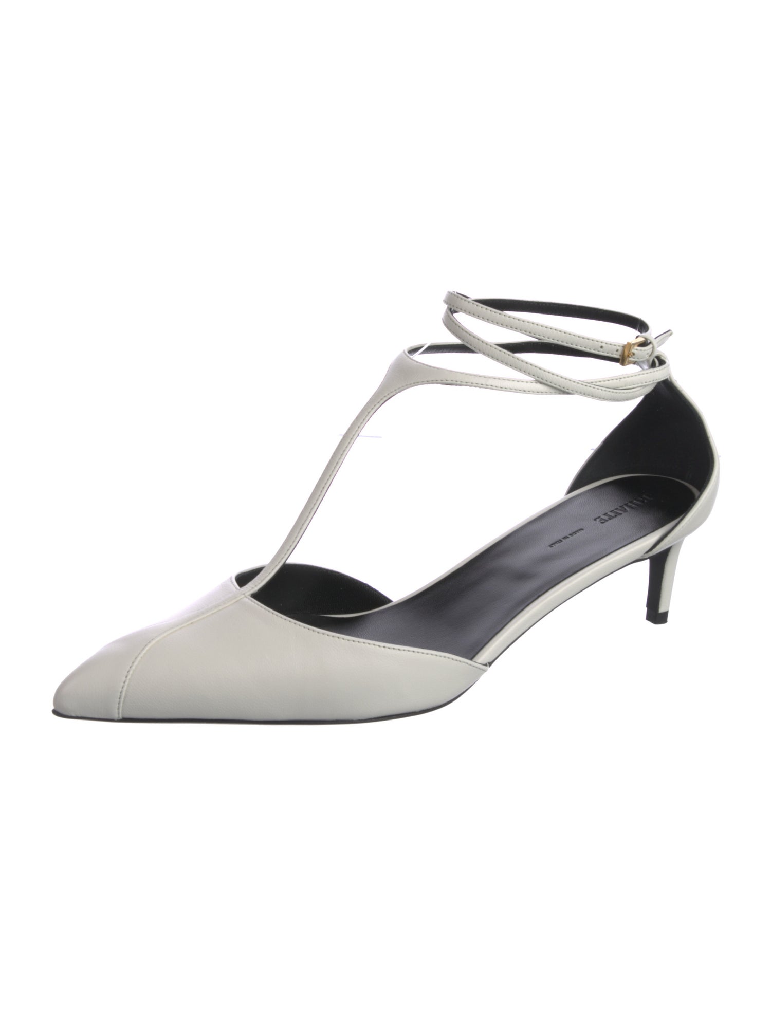 Khaite Leather T-Strap Pumps