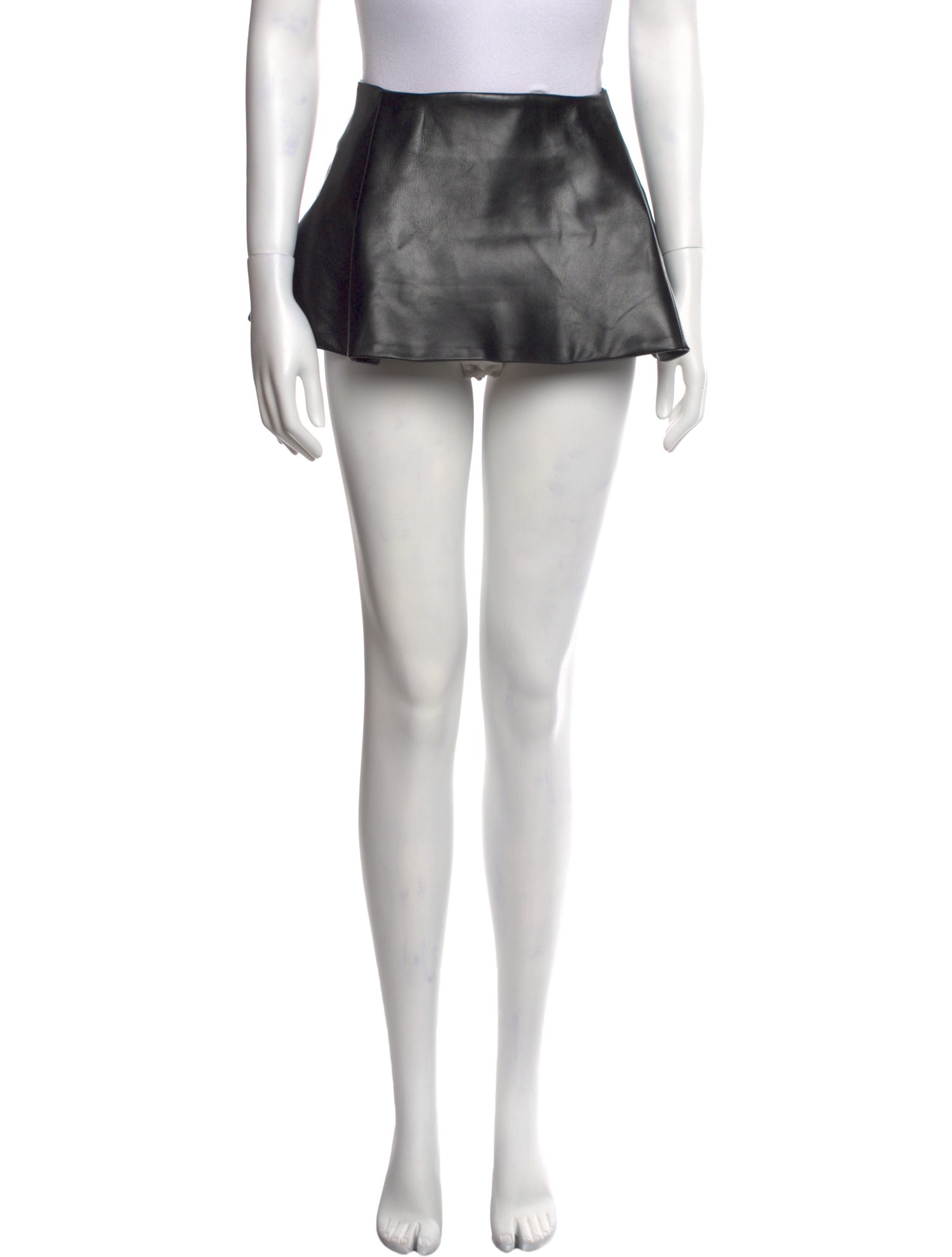 Khaite Goat Leather Mini Skirt w/ Tags