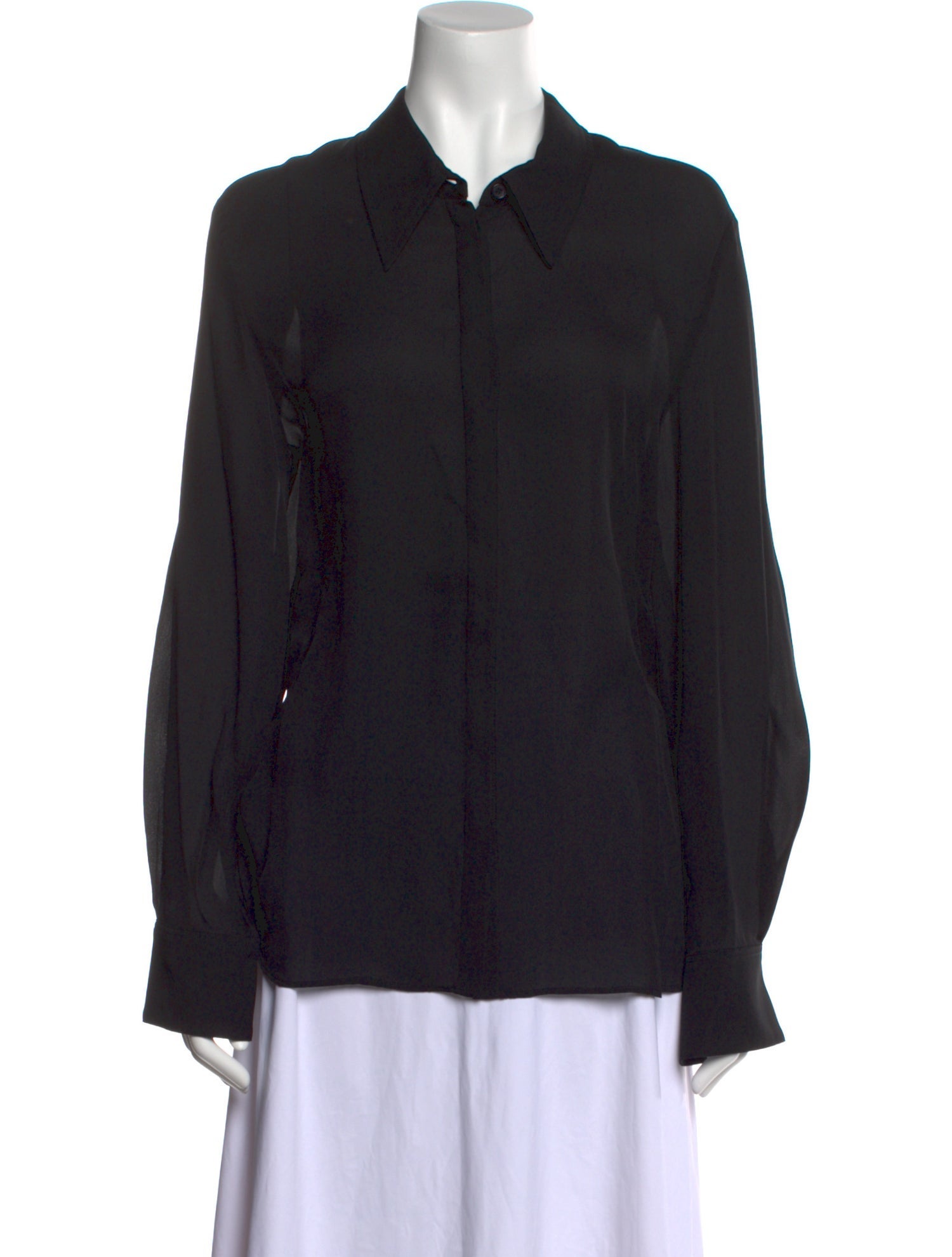 Khaite Long Sleeve Button-Up Top w/ Tags