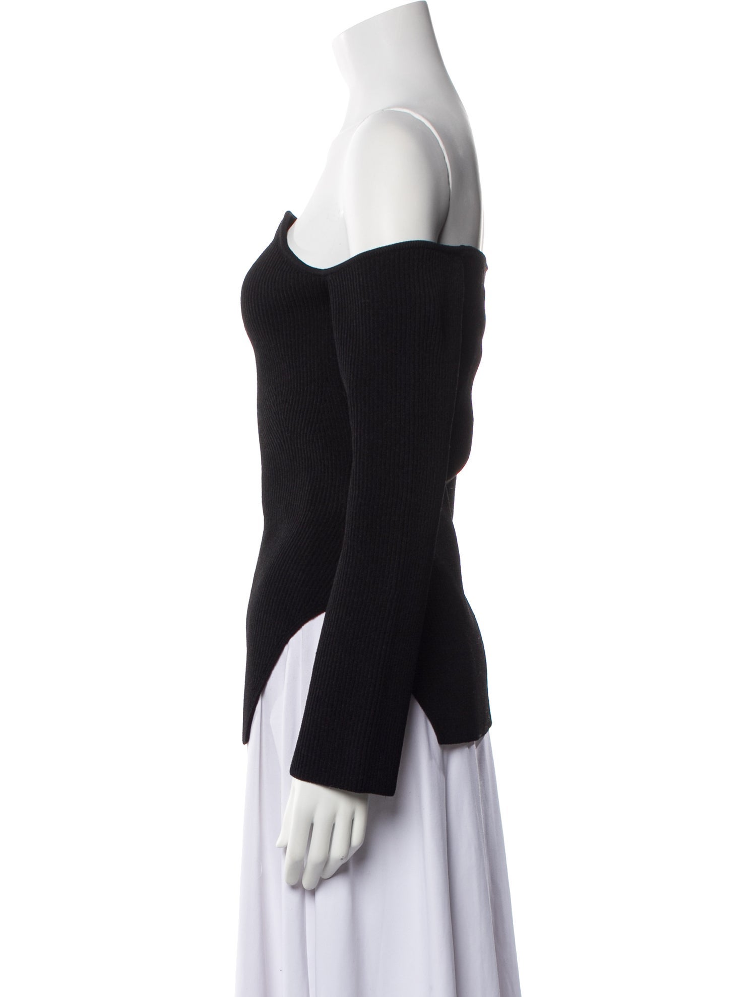 Khaite Off-The-Shoulder Long Sleeve Top w/ Tags