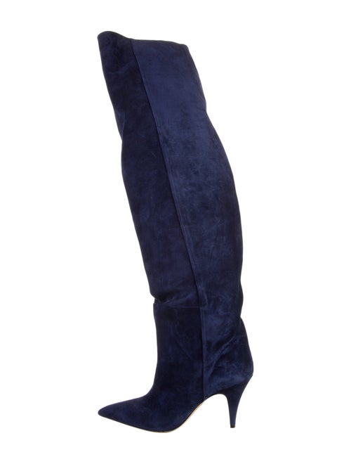 Khaite Suede Printed Boots