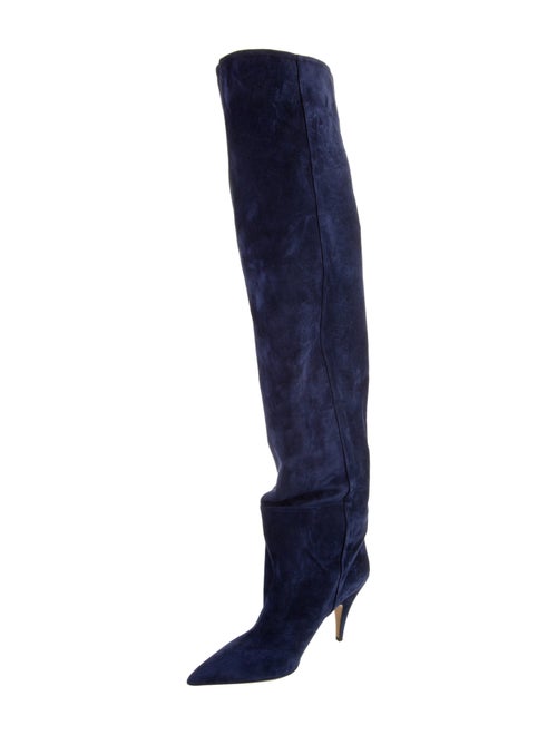 Khaite Suede Printed Boots