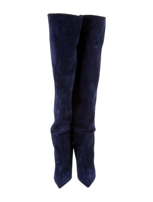 Khaite Suede Printed Boots