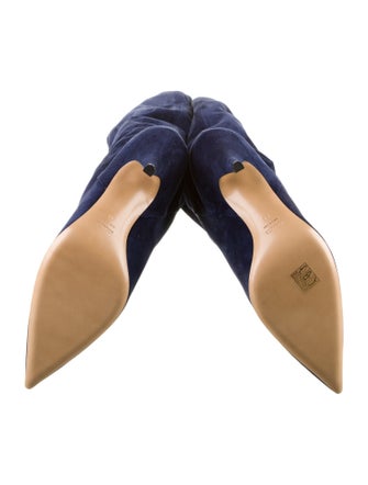 Khaite Suede Printed Boots