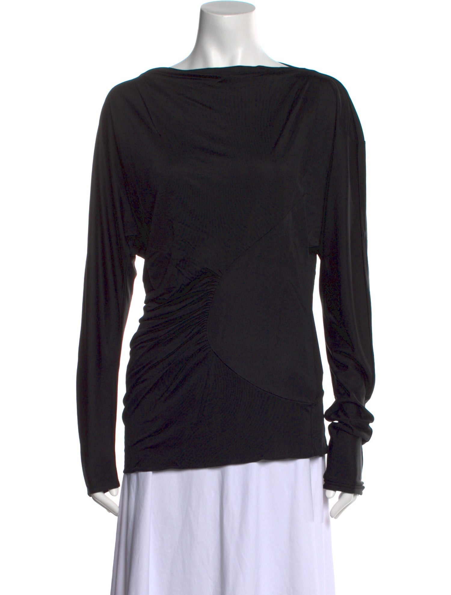 Khaite Bateau Neckline Long Sleeve Top w/ Tags