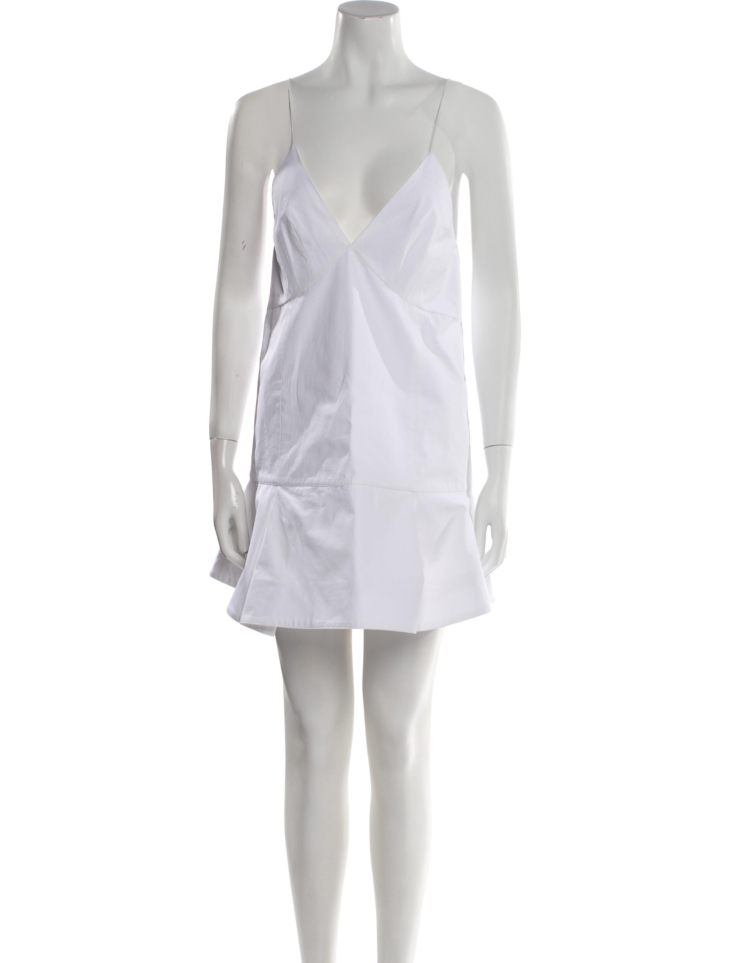 Khaite Plunge Neckline Mini Dress w/ Tags