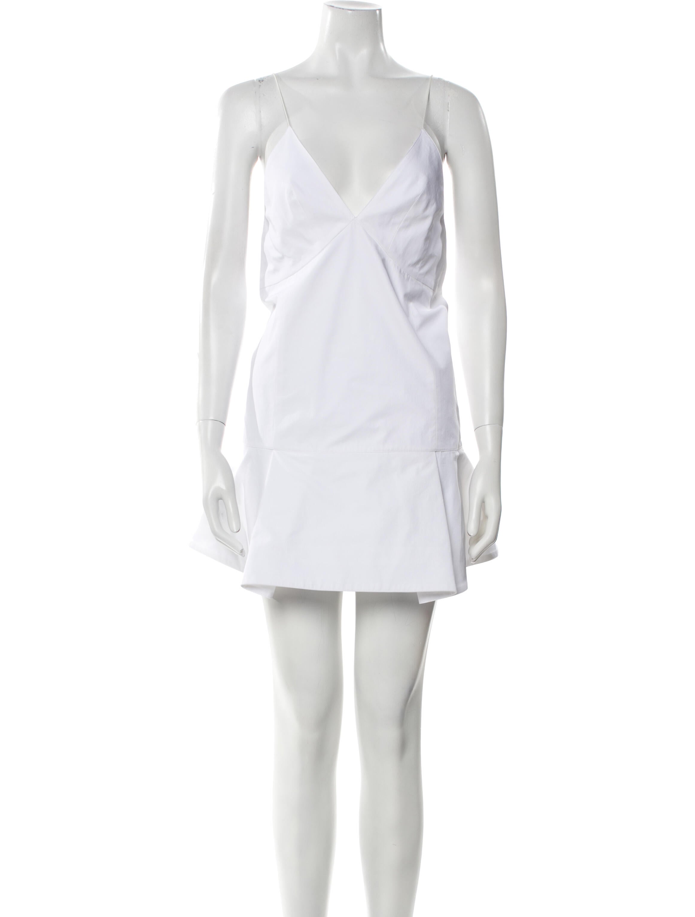 Khaite Plunge Neckline Mini Dress w/ Tags