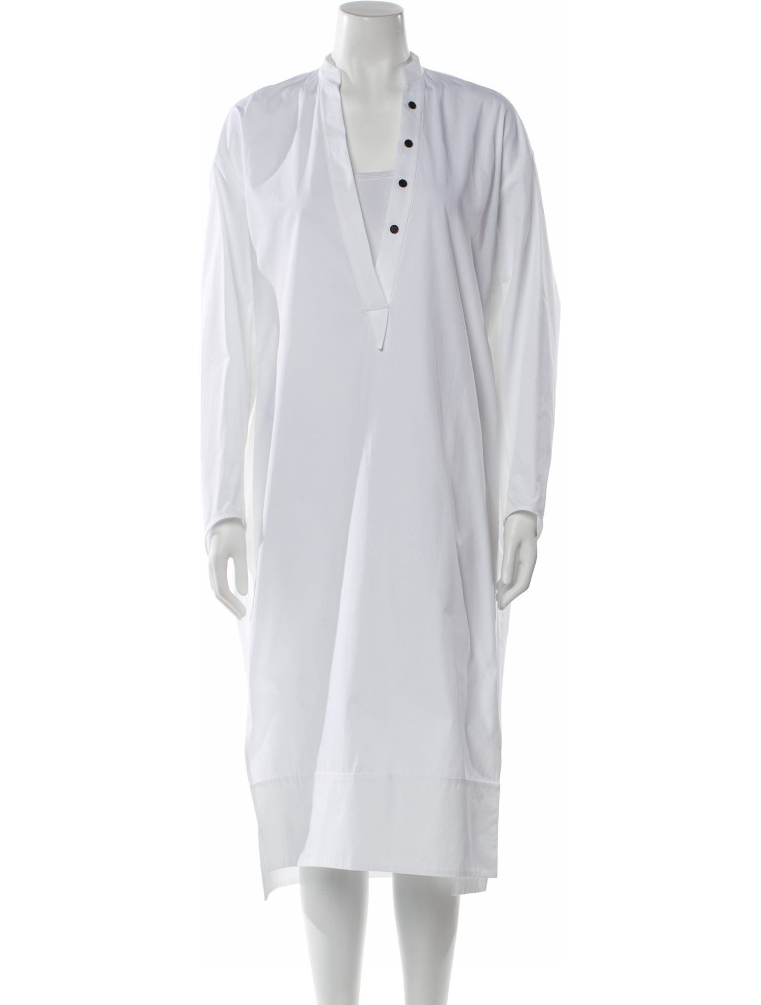 Khaite V-Neck Midi Length Dress w/ Tags