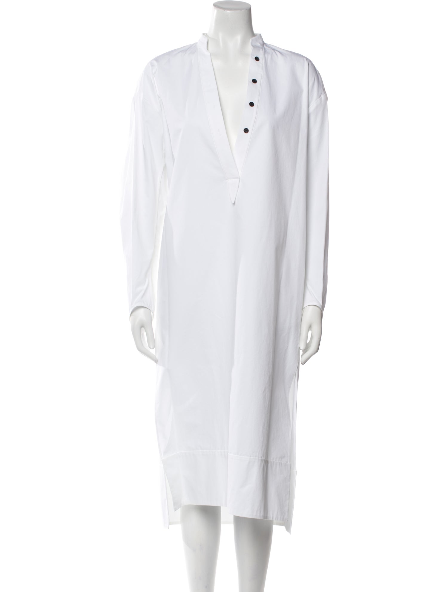 Khaite V-Neck Midi Length Dress w/ Tags