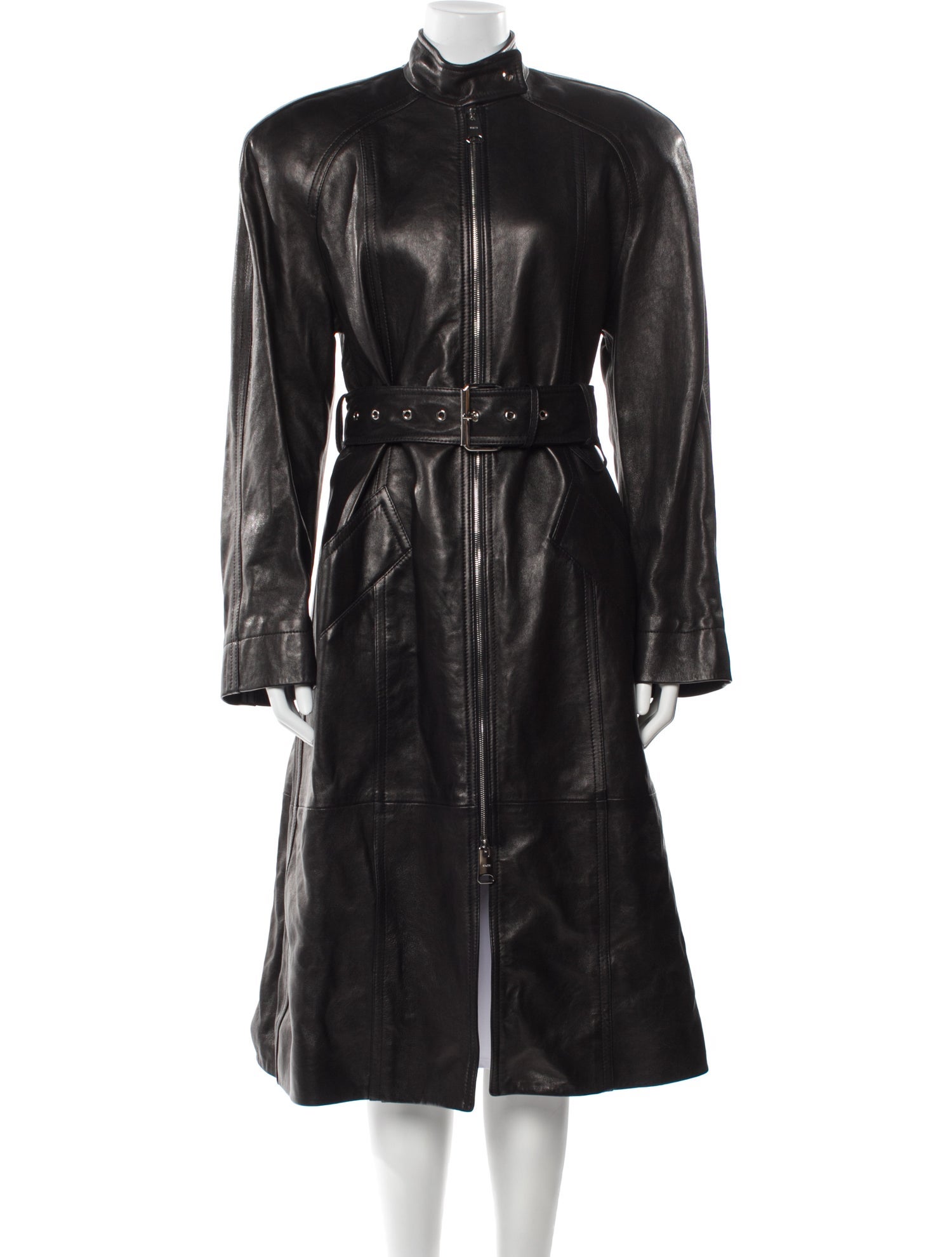 Khaite Leather Coat