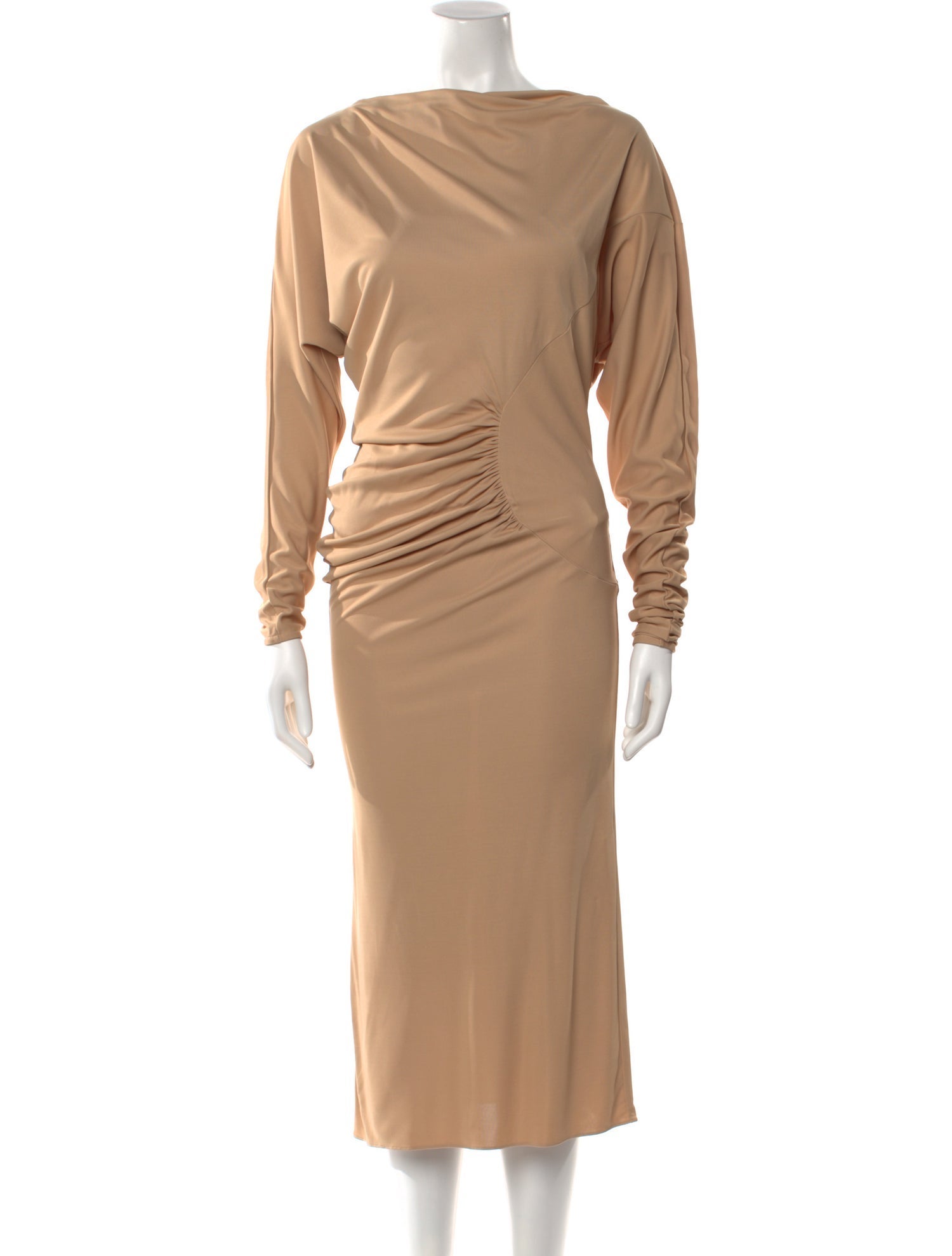 Khaite Bateau Neckline Long Dress