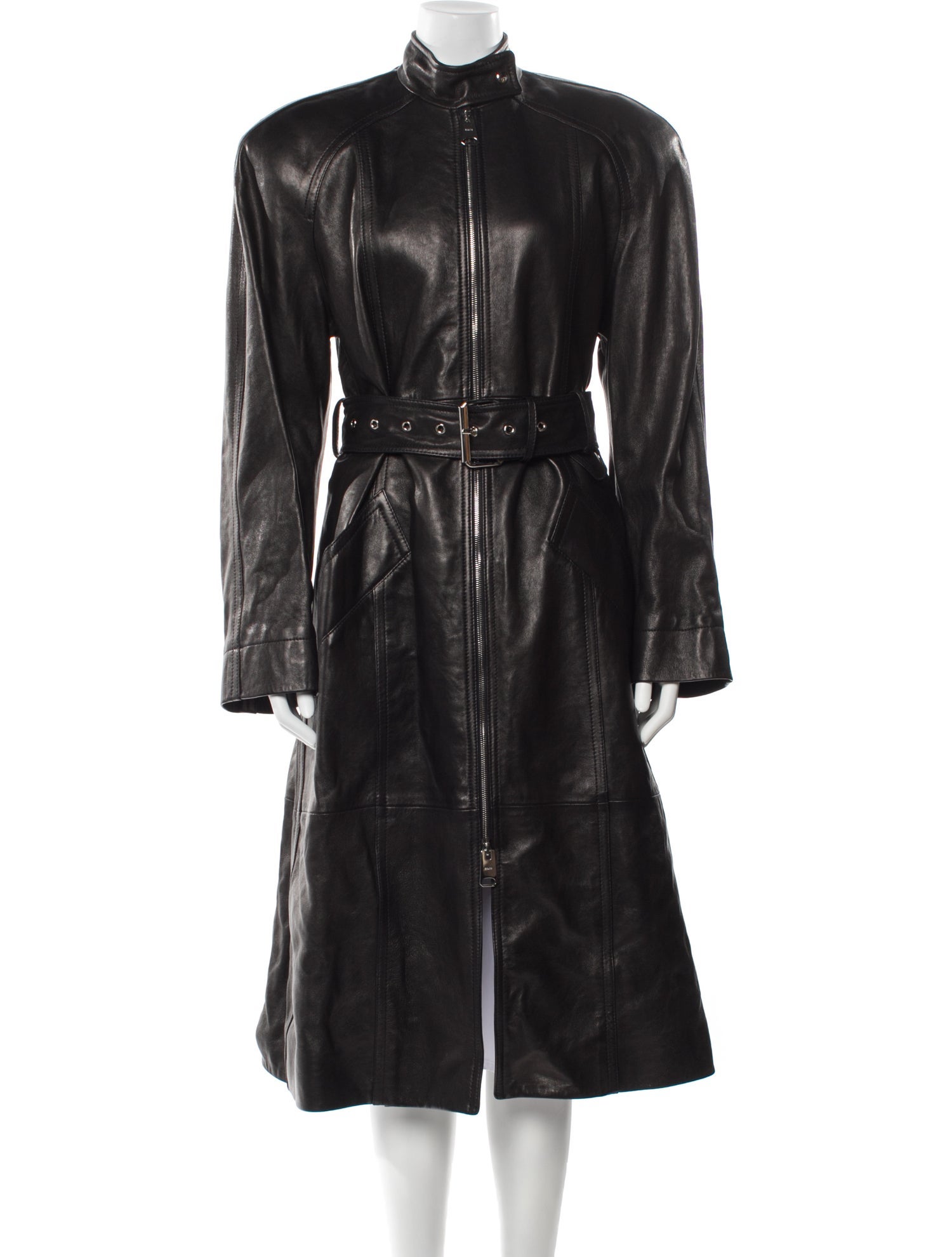 Khaite Leather Coat