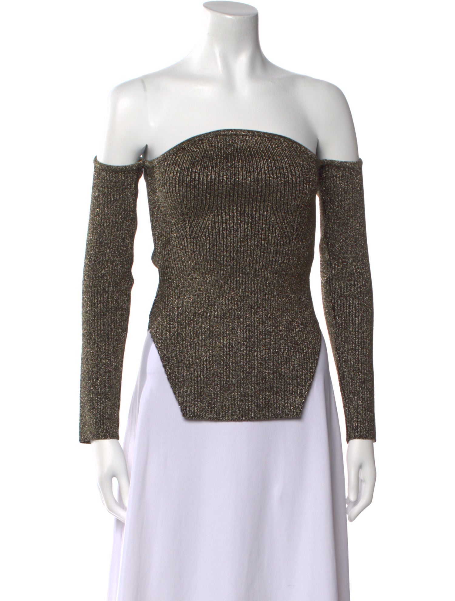Khaite Virgin Wool Off-The-Shoulder Sweater