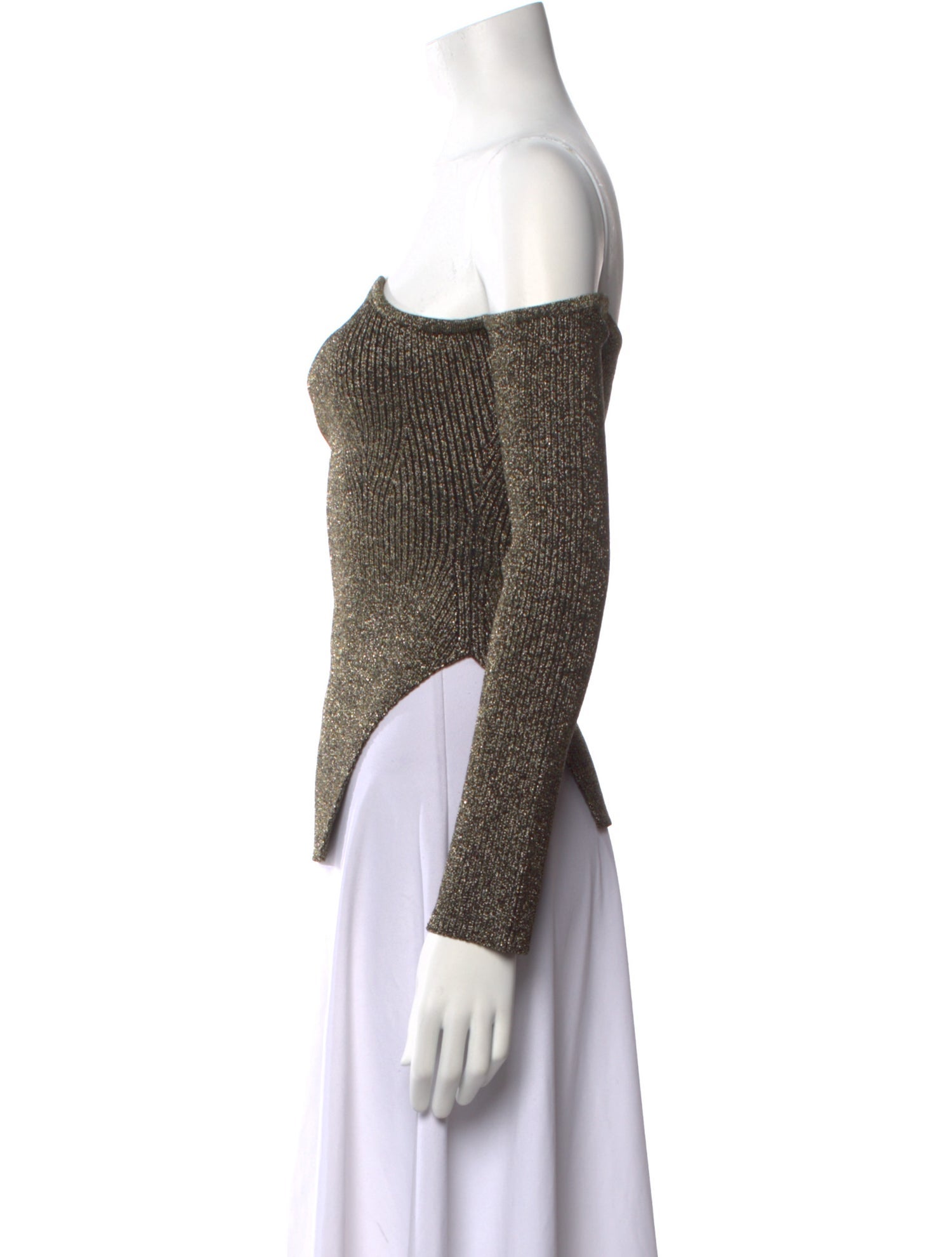 Khaite Virgin Wool Off-The-Shoulder Sweater