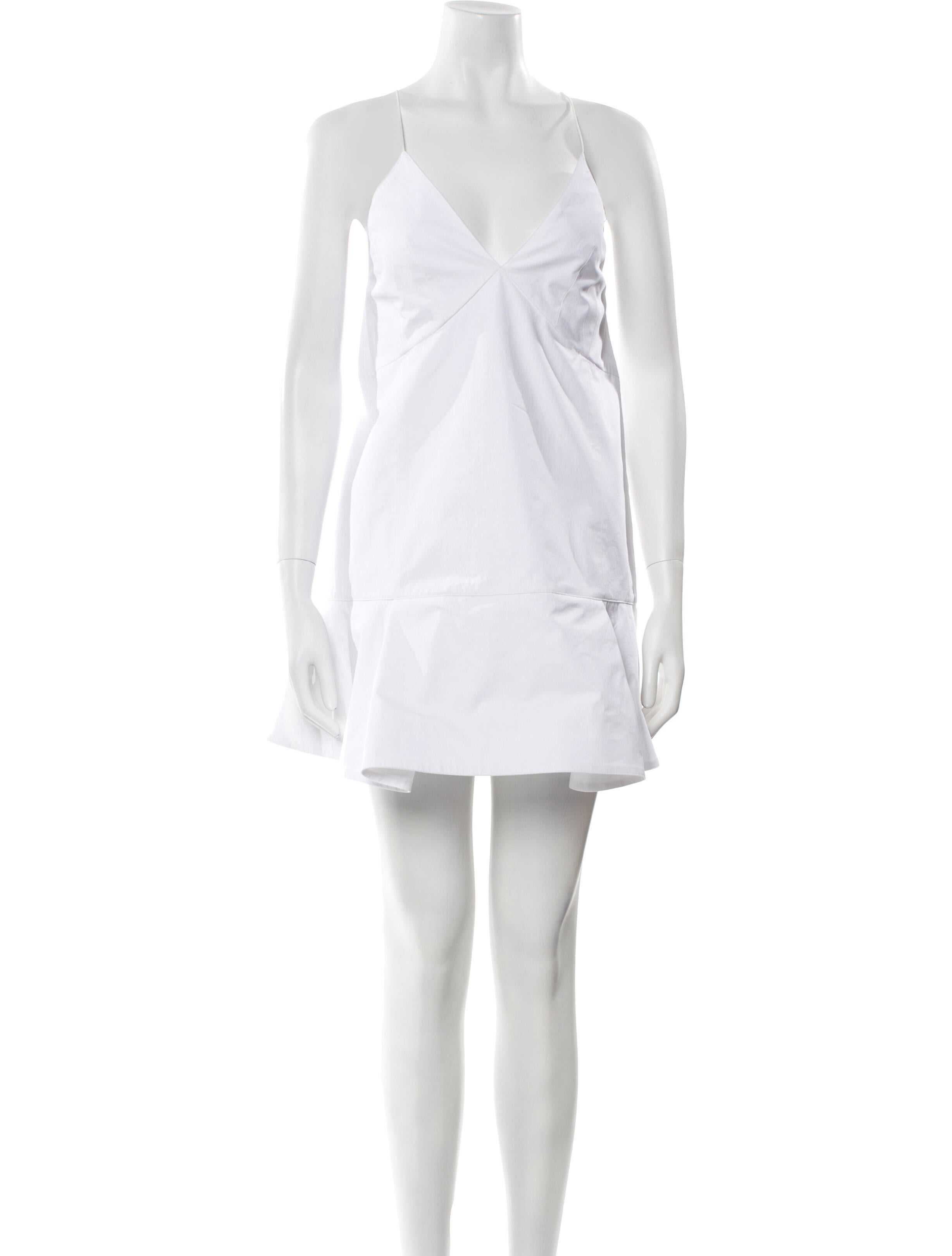 Khaite V-Neck Mini Dress