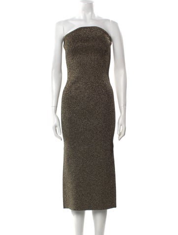 Khaite Dresses Strapless Midi Length Dress L