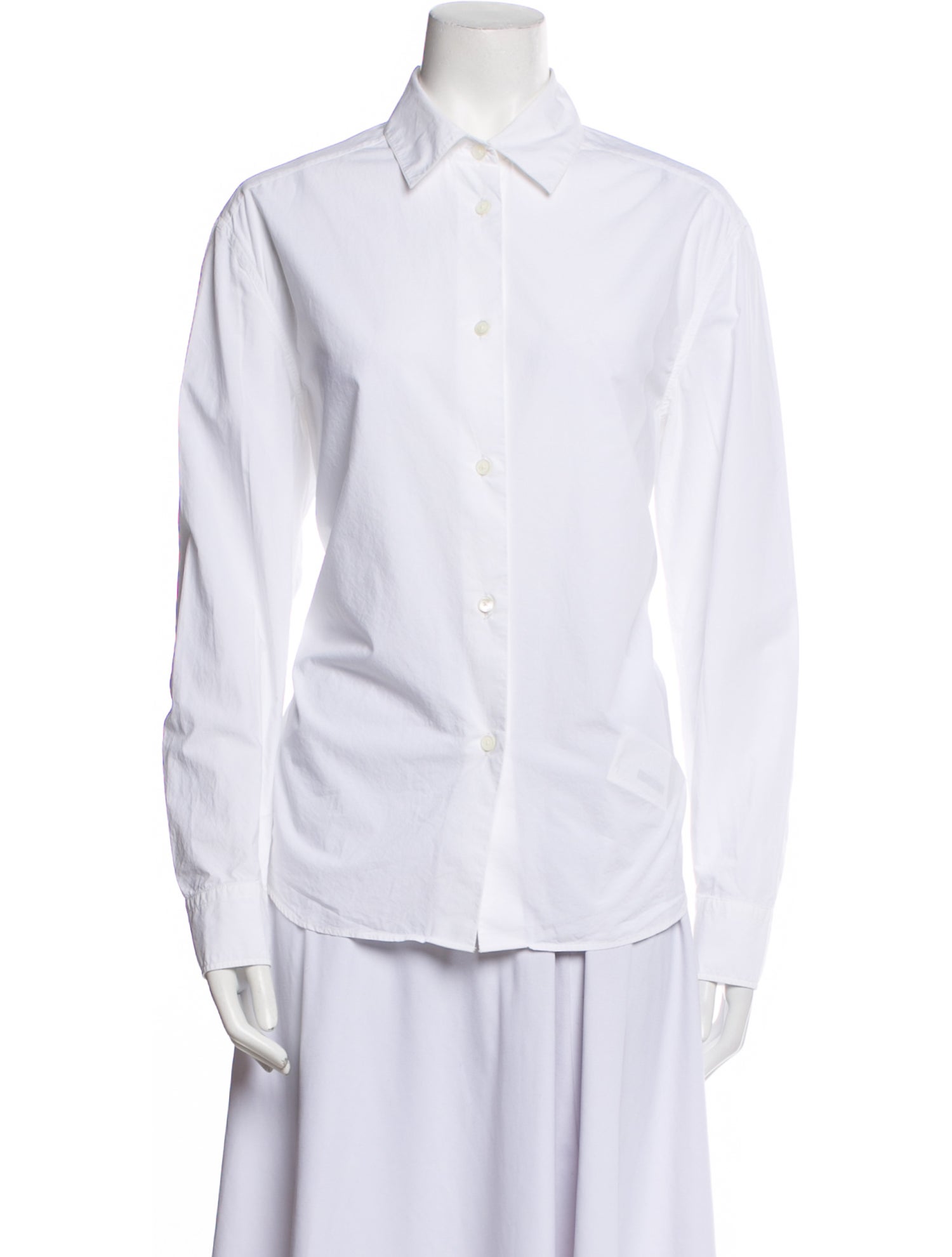 Khaite Long Sleeve Button-Up Top