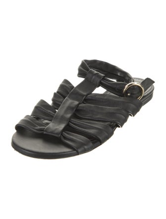 Khaite Leather Slides