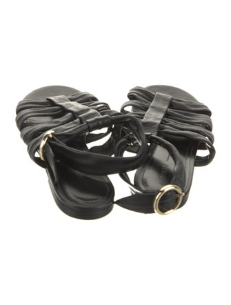 Khaite Leather Slides