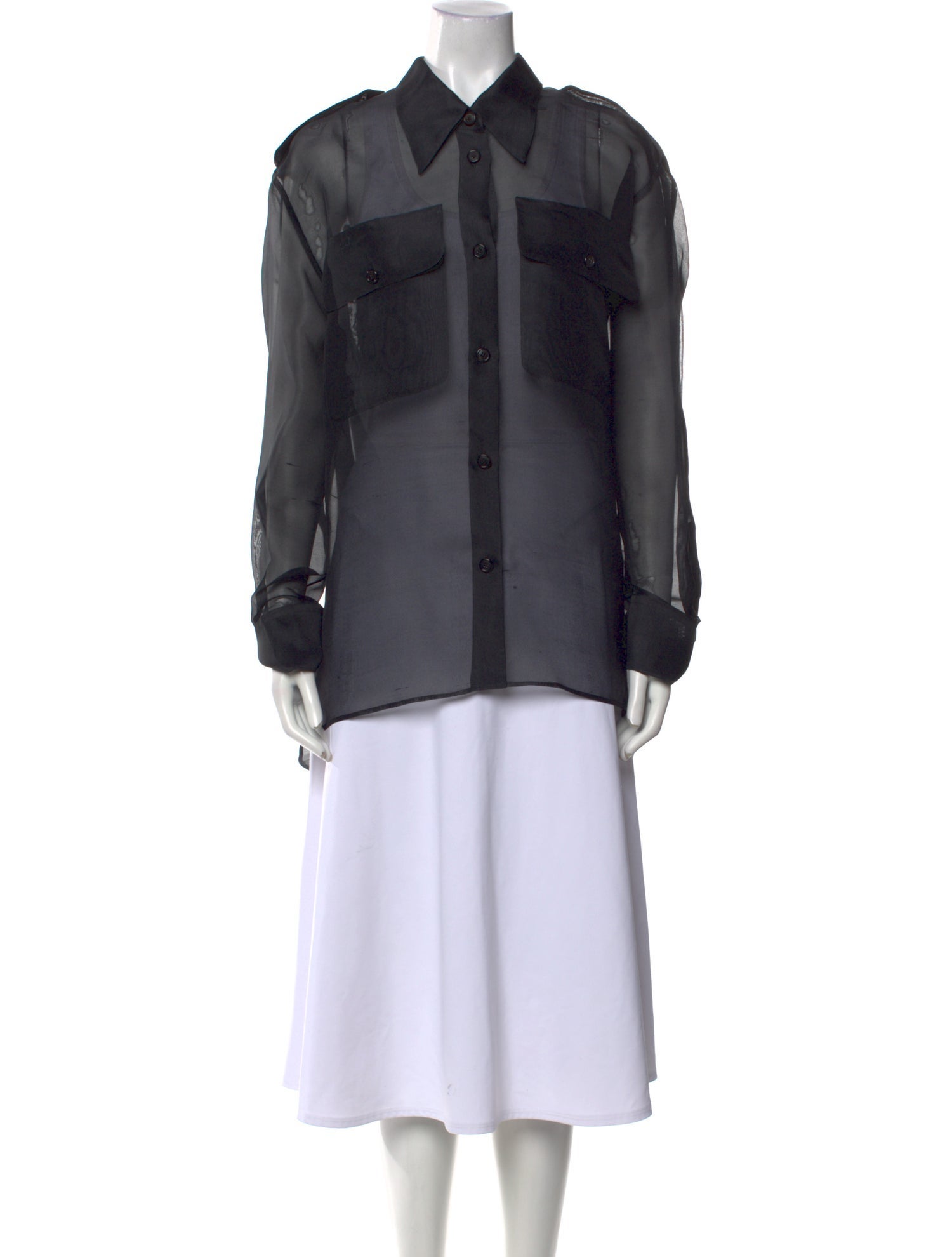 Khaite Silk Cowl Neck Tunic