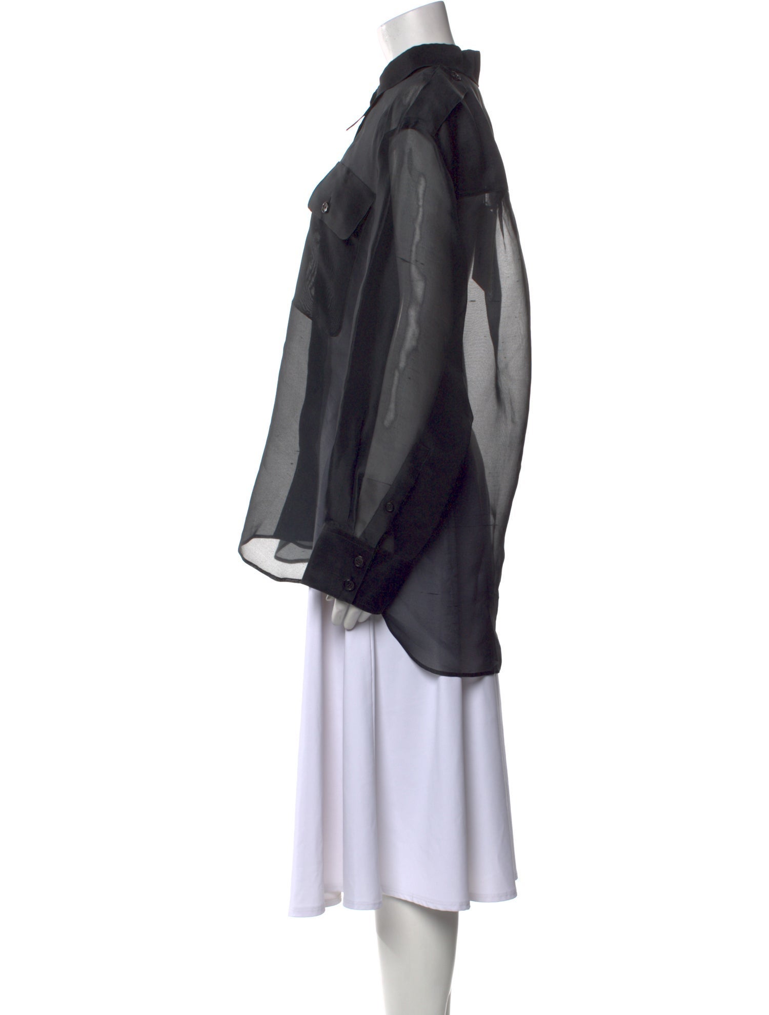 Khaite Silk Cowl Neck Tunic