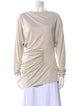Khaite Cowl Neck Long Sleeve Blouse