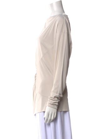 Khaite Cowl Neck Long Sleeve Blouse