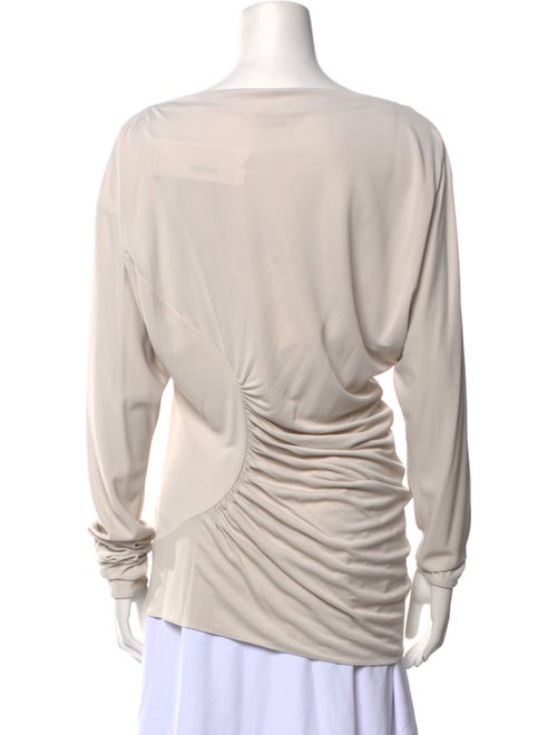 Khaite Cowl Neck Long Sleeve Blouse