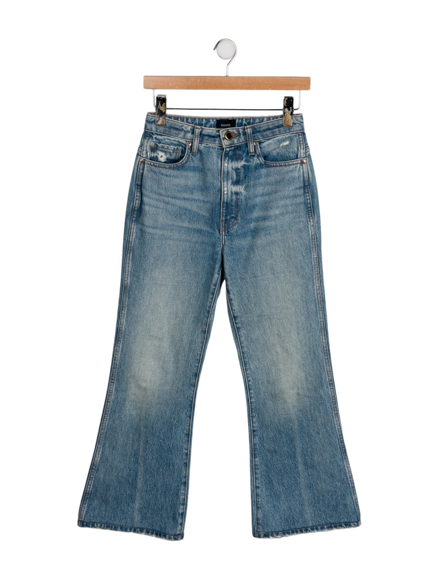 Khaite High-Rise Wide Leg Jeans