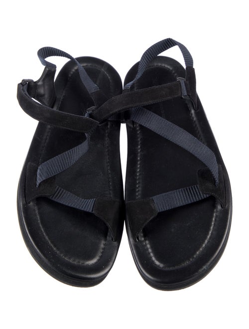 Khaite Suede Slingback Sandals