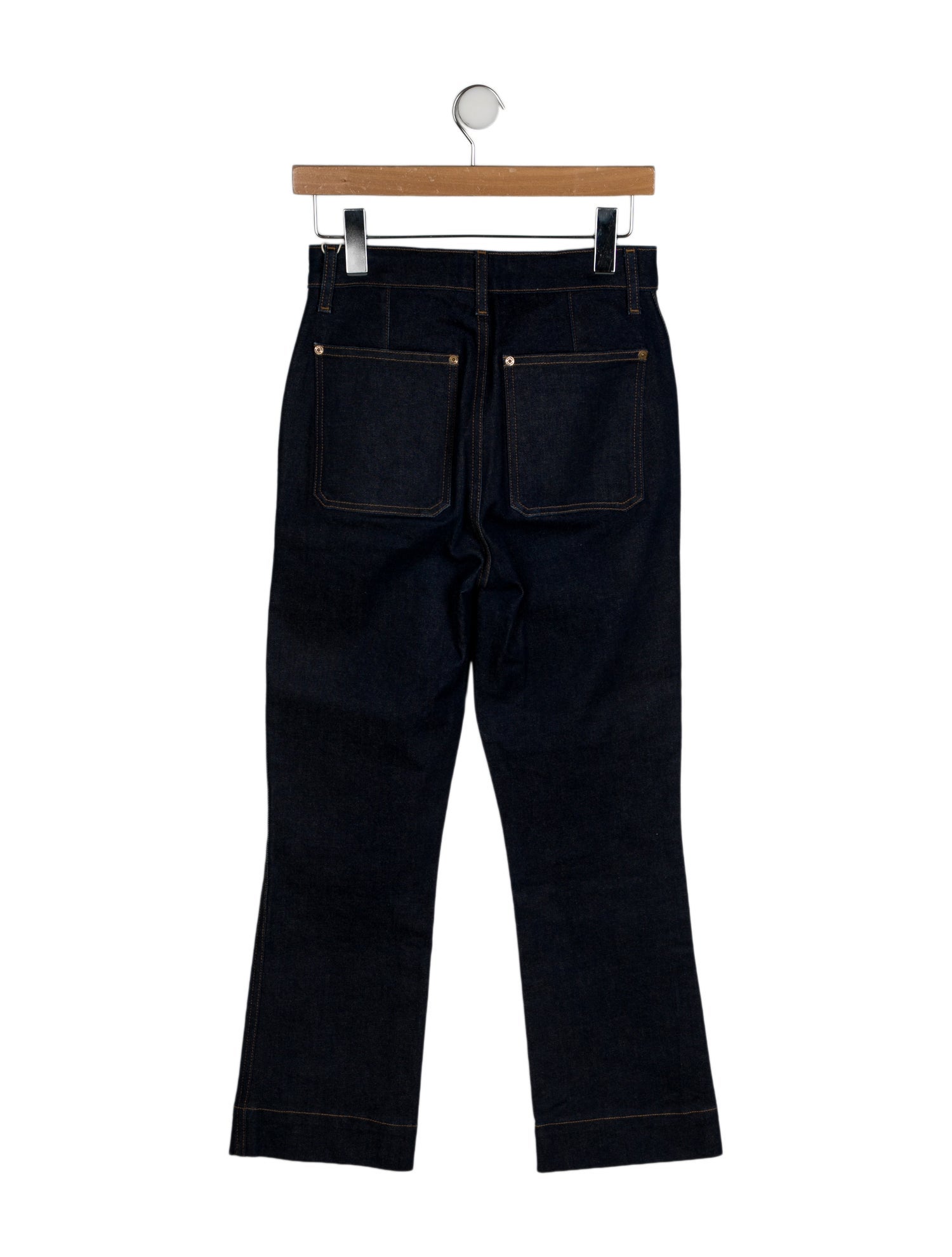 Khaite High-Rise Straight Leg Jeans