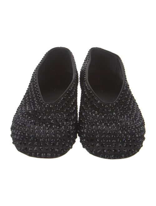 Khaite Satin Crystal Embellishments Flats